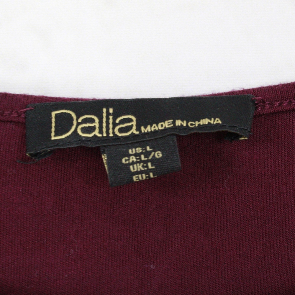 Dalia Purple Viscose Light Comfy Dress Purple Sz L - Picture 4 of 8